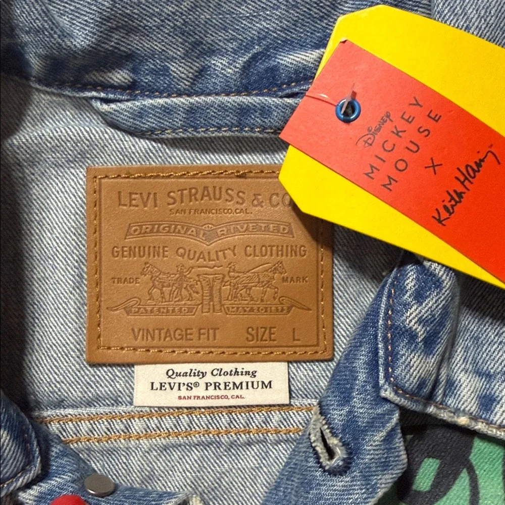 NWT Levi’s x Disney x Keith Haring Vintage Fit Trucker Jacket - Large